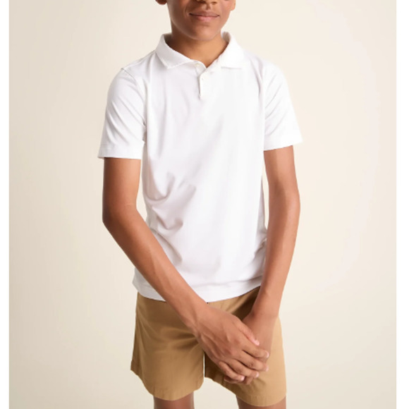 chubbies Other - Nwt CHUBBIES Boys White The Vanna Performance Polo Shirt Youth XS 6/7